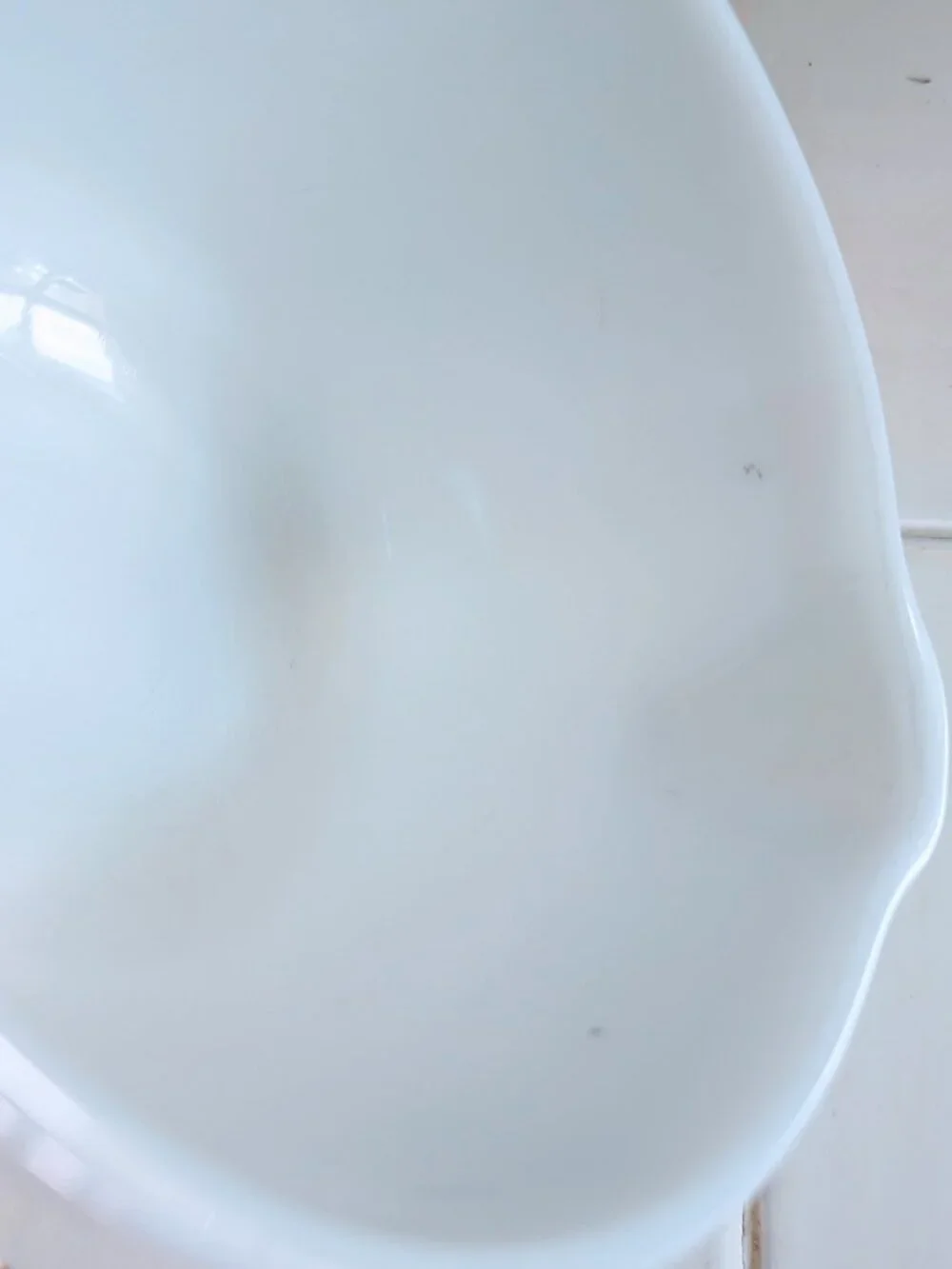 VTG #2 Pyrex Hamilton Beach White Milk Glass Spouted Batter Bowl Ribbed 1940